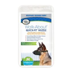Four Paws® Quick-Fit® Muzzle For Dogs -Tropi Pet Care Shop 045663590307 four paws quick fit muzzle in packaging front