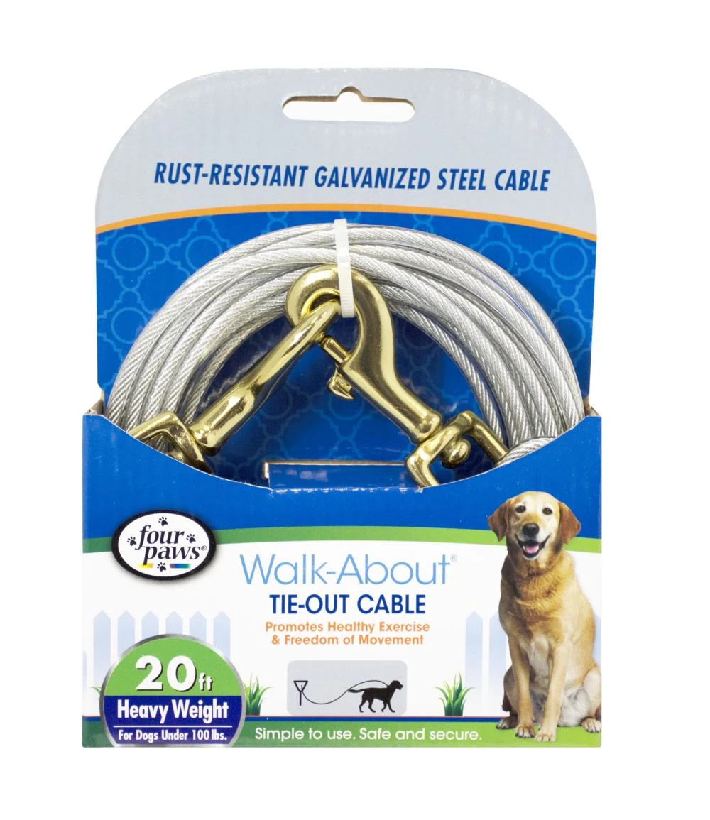 Four Paws® Walk-About® Tie-Out Cable - Heavy Weight 4 Four Paws® Walk-About® Tie-Out Cable - Heavy Weight - Image 2