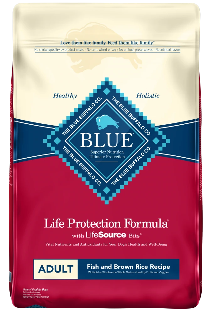 Blue Buffalo Life Protection Natural Fish & Brown Rice Recipe Adult Dry Dog Food 3 Blue Buffalo Life Protection Natural Fish & Brown Rice Recipe Adult Dry Dog Food