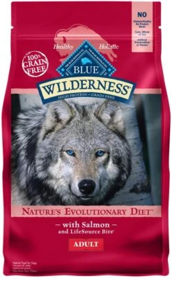 New Products 5 Blue Buffalo Wilderness Grain Free Natural Salmon Recipe Adult Dry Dog Food