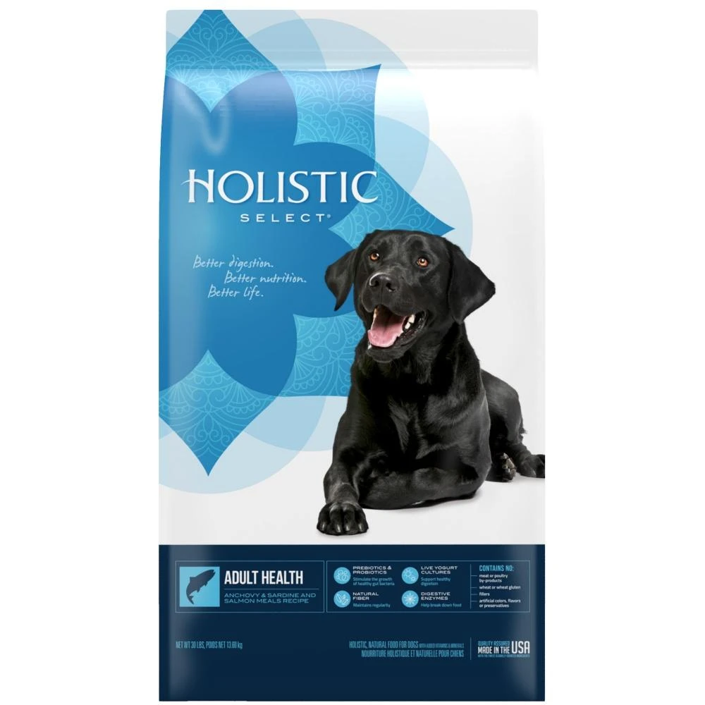 Holistic Select Natural Adult Health Anchovy, Sardine, And Salmon Meal Recipe Dry Dog Food 3 Holistic Select Natural Adult Health Anchovy, Sardine, And Salmon Meal Recipe Dry Dog Food