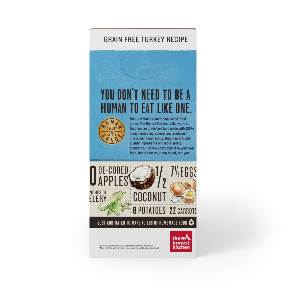 The Honest Kitchen Grain Free Turkey Recipe Dehydrated Dog Food 4 The Honest Kitchen Grain Free Turkey Recipe Dehydrated Dog Food - Image 2