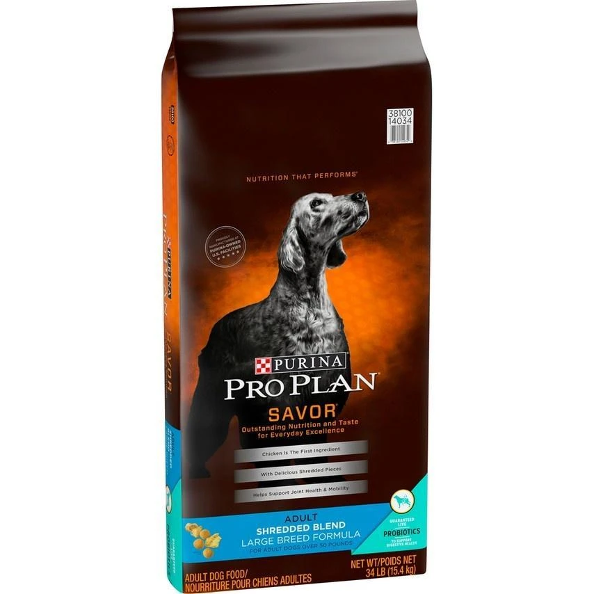 Purina Pro Plan Savor Adult Shredded Blend Large Breed Formula Dry Dog Food 3 Purina Pro Plan Savor Adult Shredded Blend Large Breed Formula Dry Dog Food