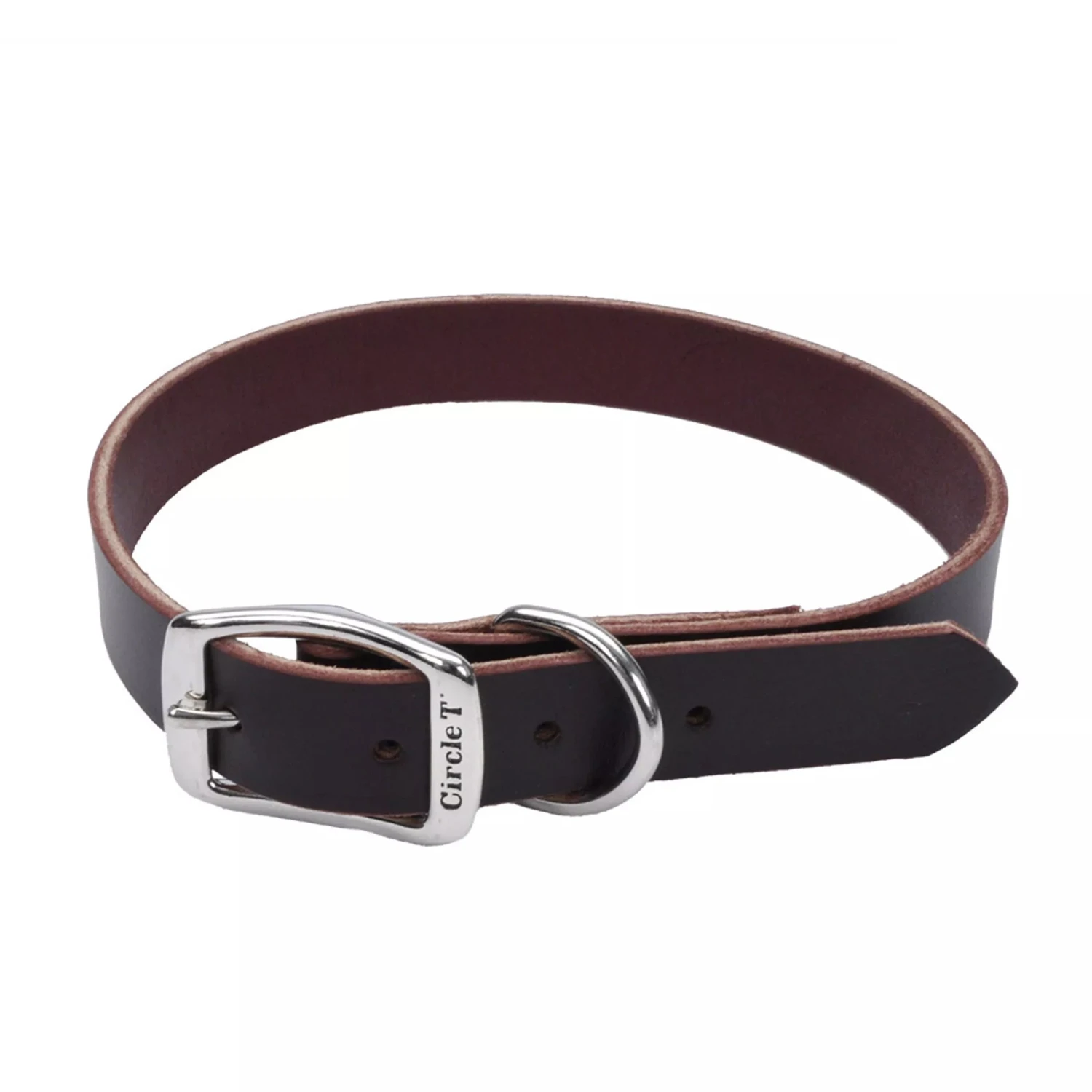 Coastal Pet Products Circle T Latigo Leather Town Dog Collar Medium 5/8" X 14" 3 Coastal Pet Products Circle T Latigo Leather Town Dog Collar Medium 5/8" X 14"