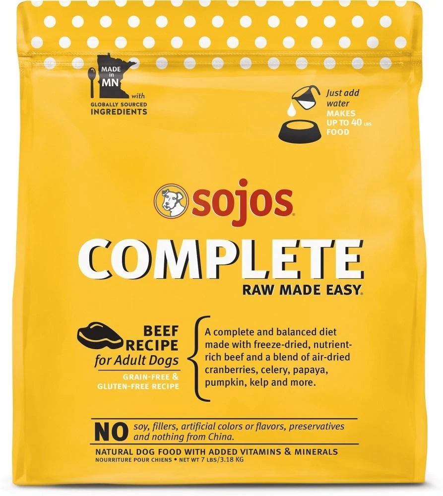 Sojos Complete Beef Dog Food Mix 3 Sojos Complete Beef Dog Food Mix