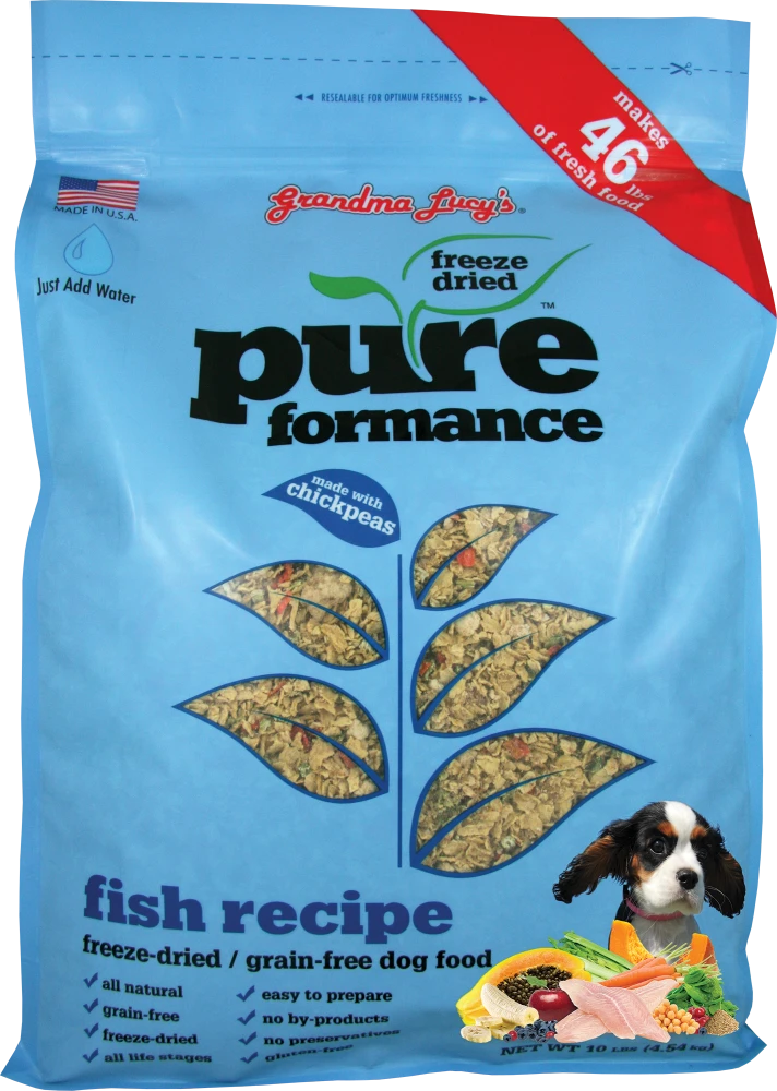 Grandma Lucy's Pureformance Fish Recipe Freeze Dried Grain Free Dog Food 3 Grandma Lucy's Pureformance Fish Recipe Freeze Dried Grain Free Dog Food