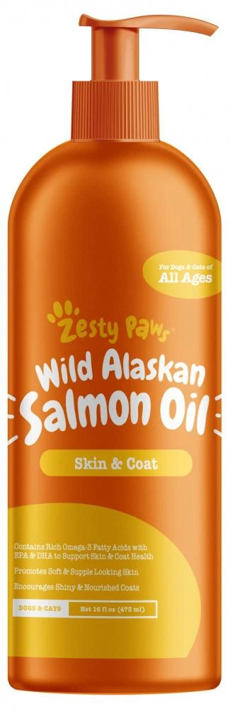 Zesty Paws Natural Skin & Coat Support Pure Wild Alaskan Salmon Oil For Dogs & Cats 4 Zesty Paws Natural Skin & Coat Support Pure Wild Alaskan Salmon Oil For Dogs & Cats - Image 2
