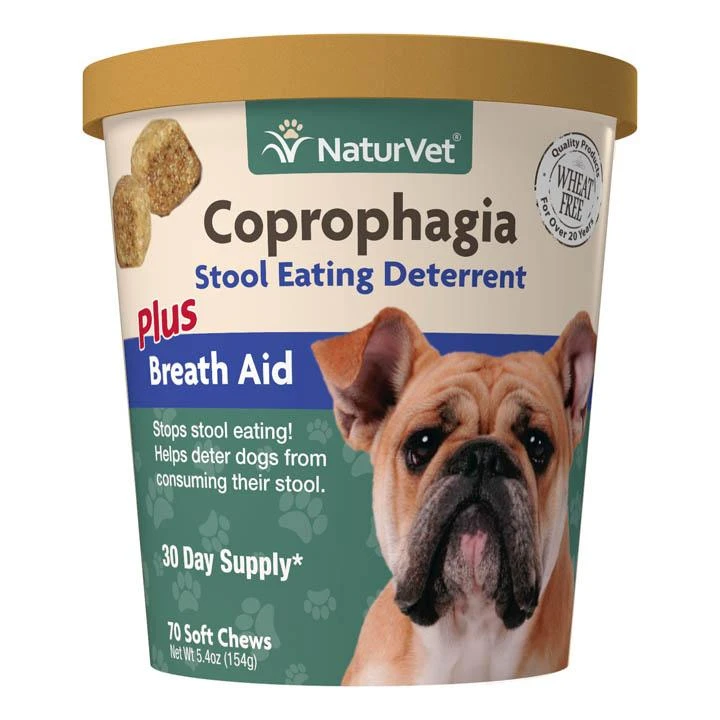 NaturVet Coprophagia Stool Eating Deterrent Soft Chews 3 NaturVet Coprophagia Stool Eating Deterrent Soft Chews