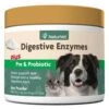 NaturVet Enzymes & Probiotics Digestive Tract Aid For Pets -Tropi Pet Care Shop Digestive Enzymes Plus PreProbiotic P 4oz NV 03660 REV0918 300x300 1