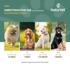 NaturVet Glucosamine DS™ Tabs 13 NaturVet Glucosamine DS™ Tabs -Tropi Pet Care Shop GlucosamineDSLevel1150ct Tablet 5