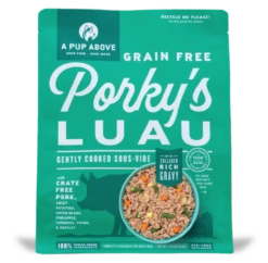 A Pup Above Porky's Luau Dog Food
