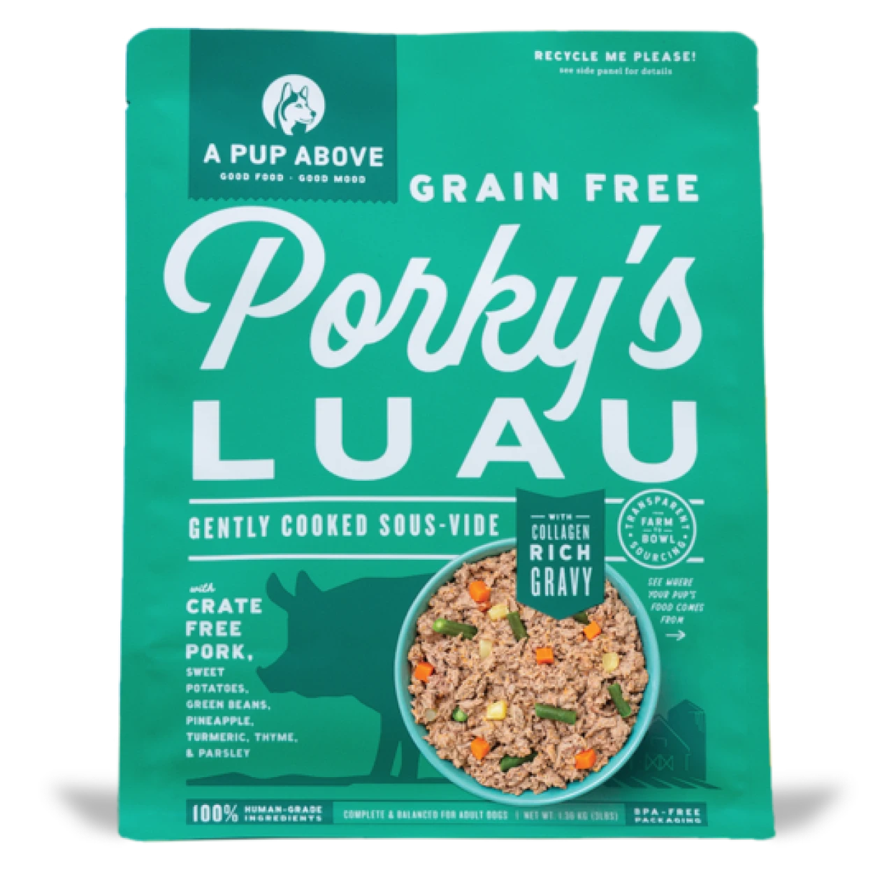 A Pup Above Porky's Luau Dog Food 3 A Pup Above Porky's Luau Dog Food