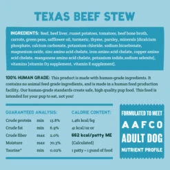 A Pup Above Texas Beef Stew Grain Free -Tropi Pet Care Shop NutritionalPanel Fresh Beef 720x b0b4ad93 e98d 43a8 90a4 1db873207002