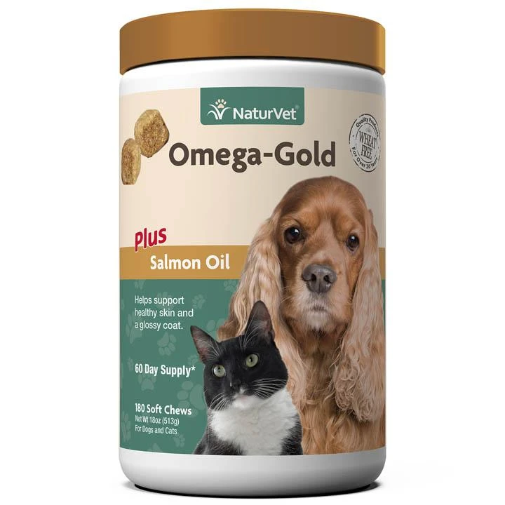 NaturVet Omega-Gold Plus Salmon Oil Soft Chew 4 NaturVet Omega-Gold Plus Salmon Oil Soft Chew - Image 2