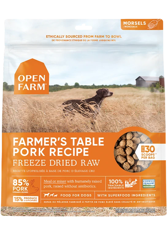 Open Farm Farmer’s Table Pork Freeze Dried Raw Dog Food 3 Open Farm Farmer’s Table Pork Freeze Dried Raw Dog Food