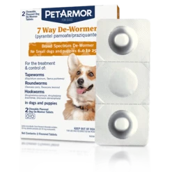 PetArmor® 7 Way De-Wormer (Pyrantel Pamoate And Praziquantel) For Puppies And Small Dogs