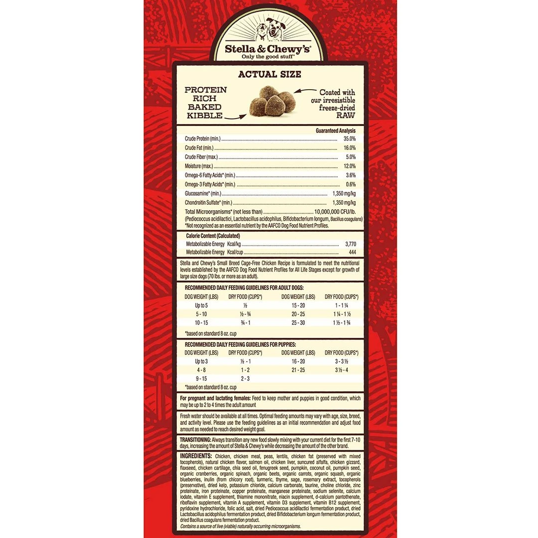 Stella & Chewy's Dog KB Raw Coated Chicken Small Breed 5 Stella & Chewy's Dog KB Raw Coated Chicken Small Breed - Image 3