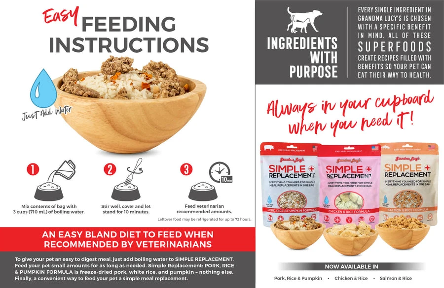 Grandma Lucy's Simple Replacement Pork Dog Food 4 Grandma Lucy's Simple Replacement Pork Dog Food - Image 2