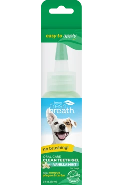TropiClean ORAL CARE GEL FOR DOGS WITH VANILLA MINT FLAVORING