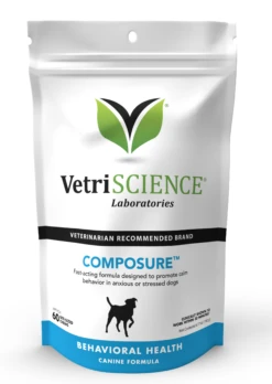 VetriScience Composure™ Dog Chews 16 VetriScience Composure™ Dog Chews -Tropi Pet Care Shop VetriScienceComposureforDogs60ctPouch Front