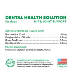 TropiClean Fresh Breath Dental Health Solution Plus Hip & Joint For Dogs -Tropi Pet Care Shop bqlszrp9si6yxgouatv5