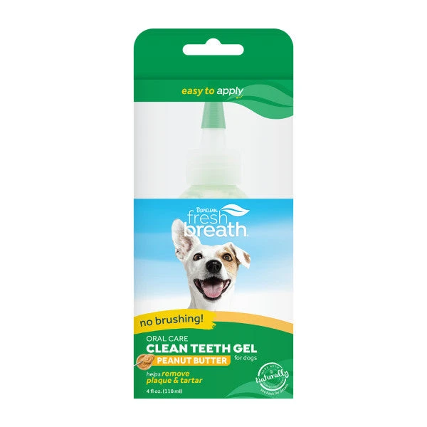 TropiClean Fresh Breath No Brushing Peanut Butter Flavor Clean Teeth Dental & Oral Care Gel For Dogs 4 TropiClean Fresh Breath No Brushing Peanut Butter Flavor Clean Teeth Dental & Oral Care Gel For Dogs - Image 2