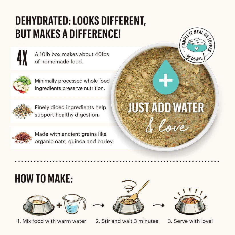 The Honest Kitchen Dehydrated Gourmet Grains Chicken & Duck Recipe Dog Food 9 The Honest Kitchen Dehydrated Gourmet Grains Chicken & Duck Recipe Dog Food - Image 7