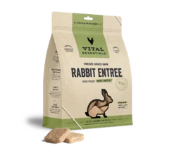 Vital Essentials Freeze-Dried Raw Rabbit Entrée Mini Patties Dog Food