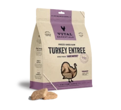 Vital Essentials Freeze-Dried Raw Turkey Entrée Mini Patties Dog Food