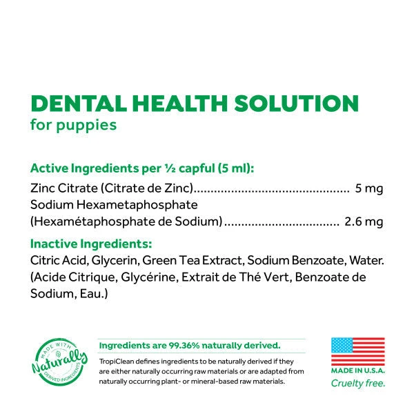 TropiClean Fresh Breath Dental Health Solution For Puppies 5 TropiClean Fresh Breath Dental Health Solution For Puppies - Image 3