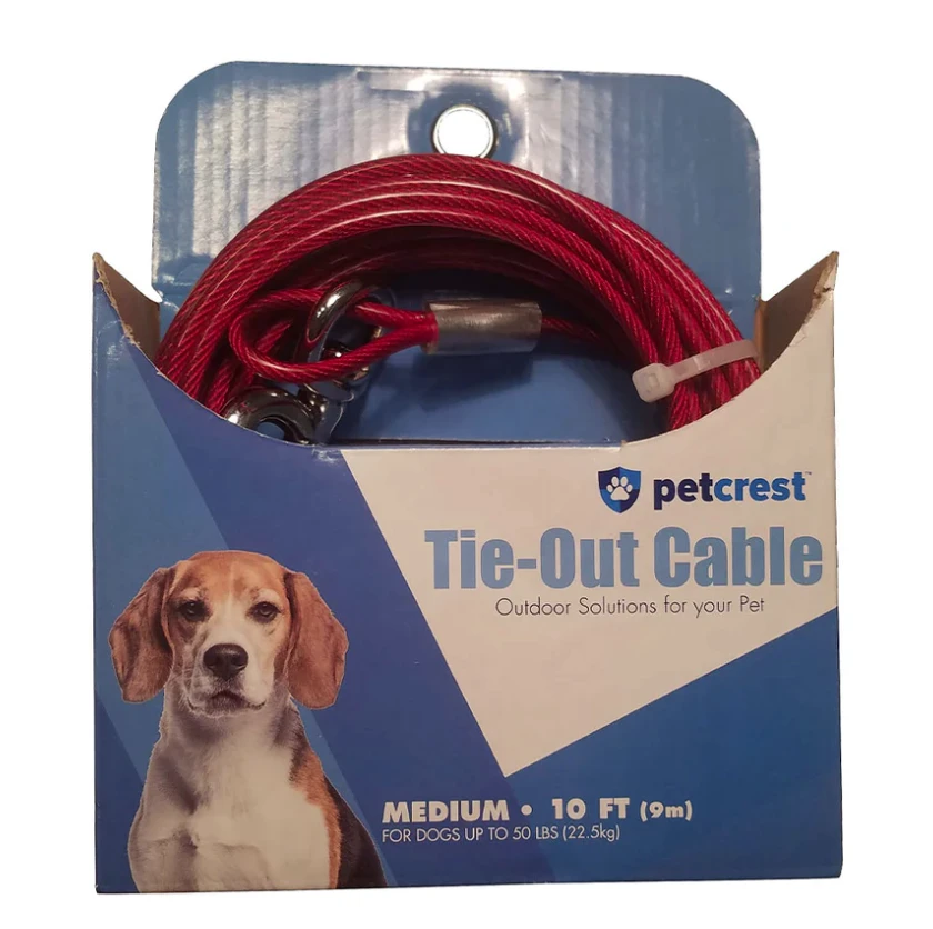 Petcrest Tie Out Red 10ft 3 Petcrest Tie Out Red 10ft