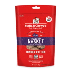 Stella & Chewy's Freeze-Dried Raw Dinner Patties For Dogs - Absolutely Rabbit Recipe -Tropi Pet Care Shop r1uecioymu0j2chamwwm