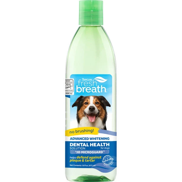 TropiClean Fresh Breath Advanced Whitening Dental Health Solution For Dogs 3 TropiClean Fresh Breath Advanced Whitening Dental Health Solution For Dogs