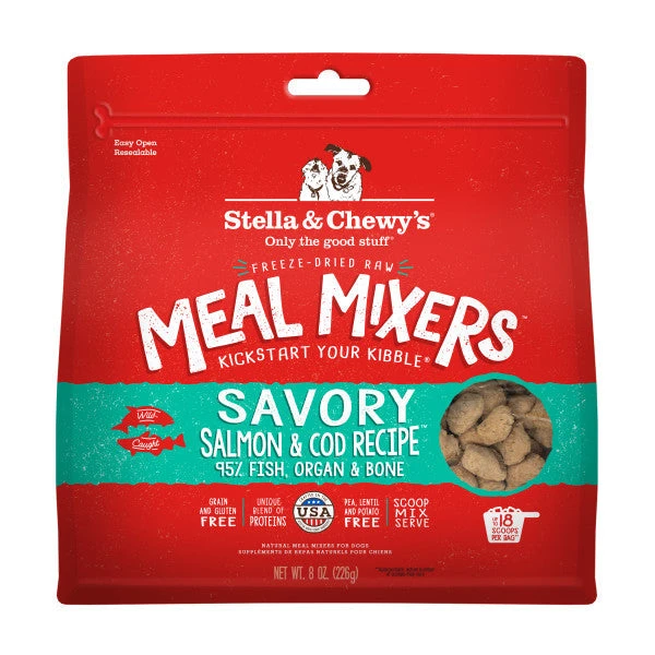 Stella & Chewy's Dog FD SavorStella & Chewy's Freeze-Dried Raw Meal Mixers Dog Food Topper - Savory Salmon & Cod Recipe Salmon & Cod Meal Mixers 6 Stella & Chewy's Dog FD SavorStella & Chewy's Freeze-Dried Raw Meal Mixers Dog Food Topper - Savory Salmon & Cod Recipe Salmon & Cod Meal Mixers - Image 4