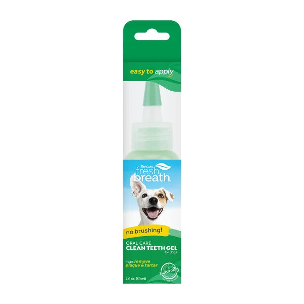 TropiClean Fresh Breath No Brushing Clean Teeth Dental & Oral Care Gel For Dogs 3 TropiClean Fresh Breath No Brushing Clean Teeth Dental & Oral Care Gel For Dogs
